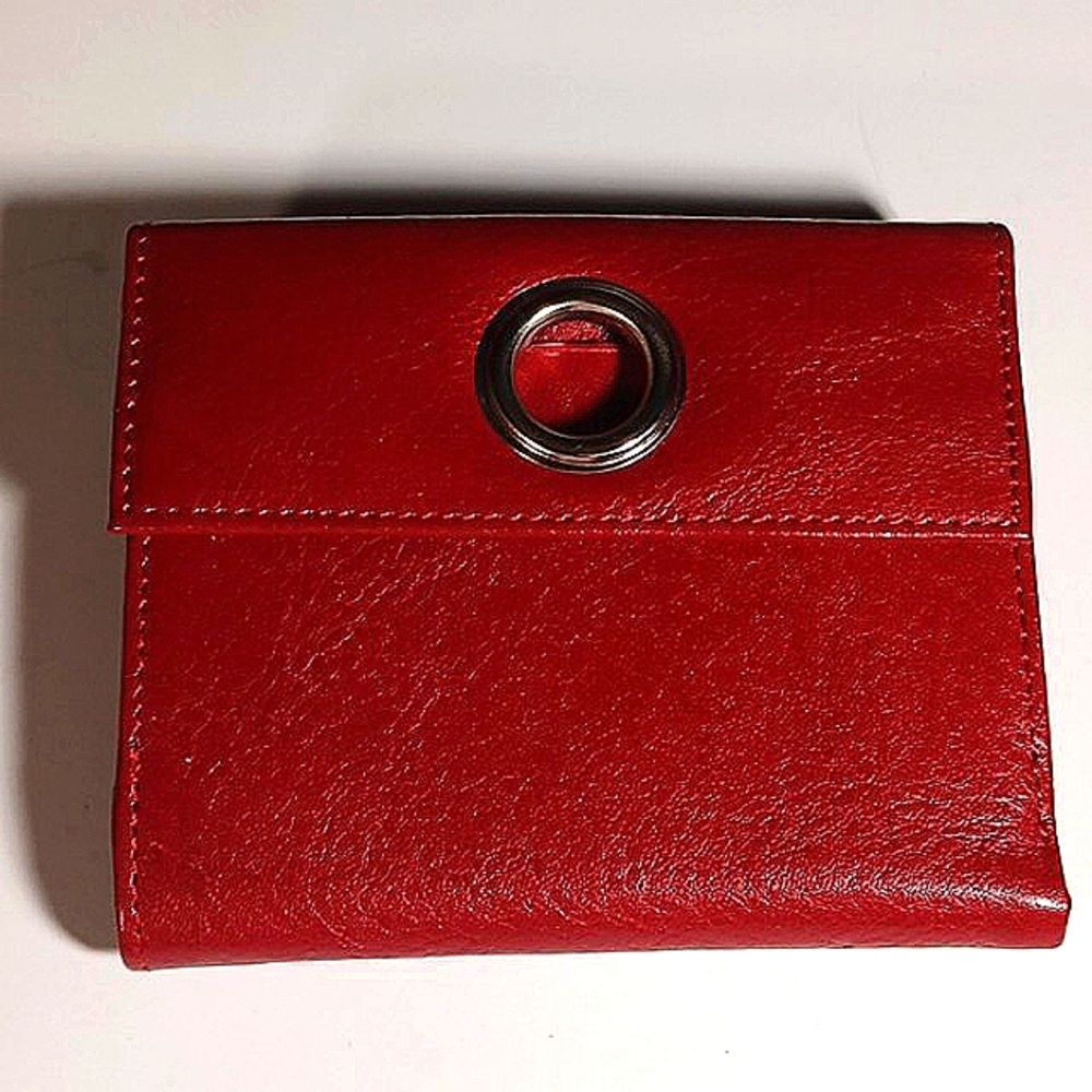 Vintage Wilsons Red Leather Bifold  Wallet